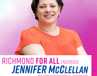 Richmond For All endorses Jennifer McClellan for the 4th District
